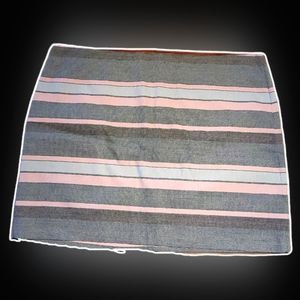 GAP Women's Grey / Blue / Pink Striped Skirt Size 14 NEW